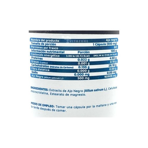 Ajo Negro 60 Cap - Imagen 2