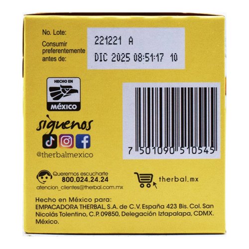 Te Instantaneo Manzanilla Therbal 25 Pza - Imagen 4