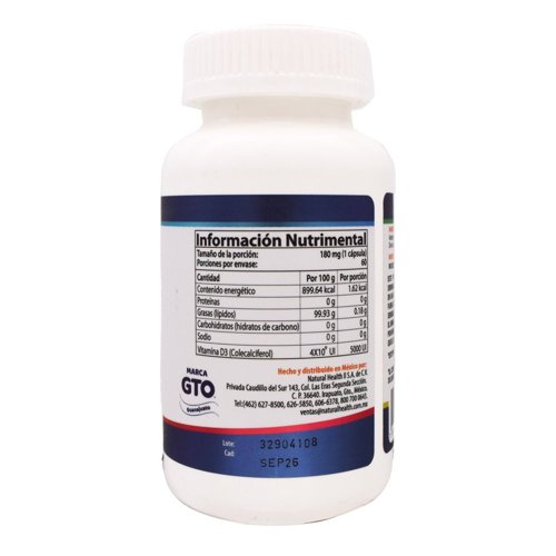 Vitamina D3 5000 U 60 Cap - Imagen 3