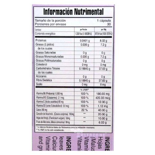 Capsulas Alcachofa Gn Vida 30 Pza - Imagen 2