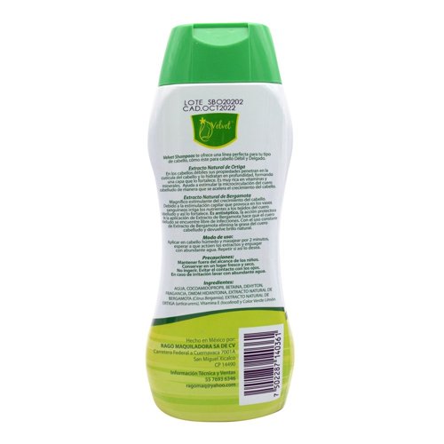 Shampoo Bergamota Y Ortiga 500 Ml - Imagen 2