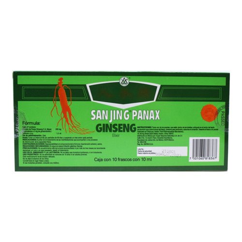 Ginseng Sanjing Panax 10x10 Ml - Imagen 2