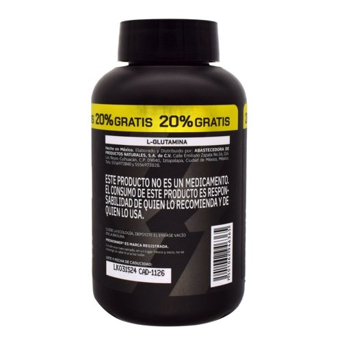 L Glutamina 100 Cap Y 20 Cap Gratis - Imagen 3
