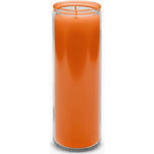 Veladora Parafina Lisa Mistica Naranja 1 Pza
