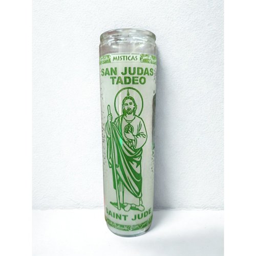 Veladora Parafina San Judas Mistica Blanca 1 Pza