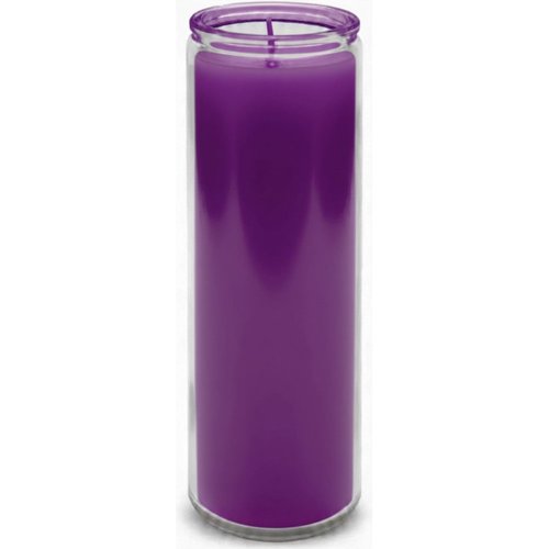 Veladora Parafina Lisa Mistica Morado 1 Pza