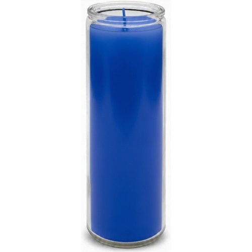 Veladora Parafina Lisa Mistica Azul 1 Pza