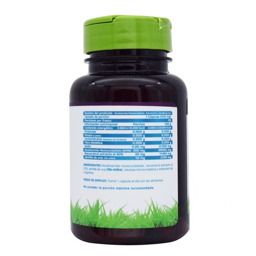 Nmn Resveratrol Semilla De Uva 30 Cap - Imagen 3