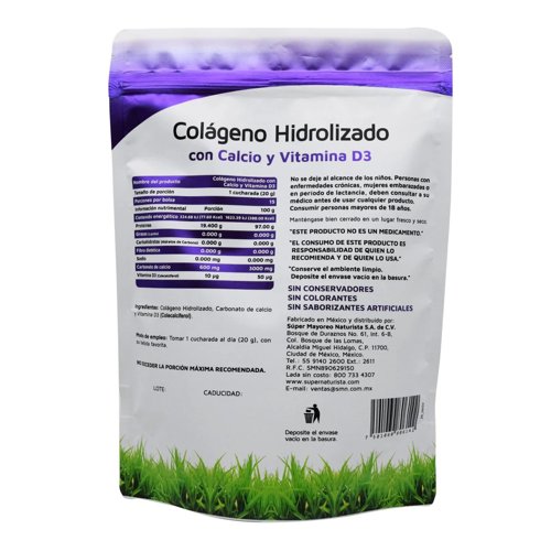 Colageno Hidrolizado Con Calcio Y Vitamina D3 - Imagen 2
