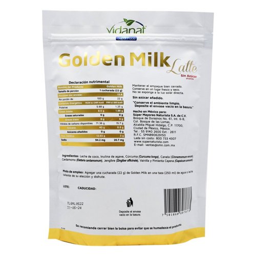 Golden Milk Late 300 G - Imagen 2