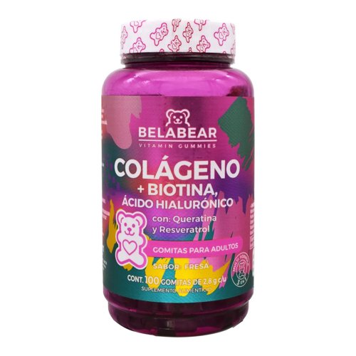 Gomitas Colageno Biotina Acido Hialurónico Con Queratina Y Resveratrol