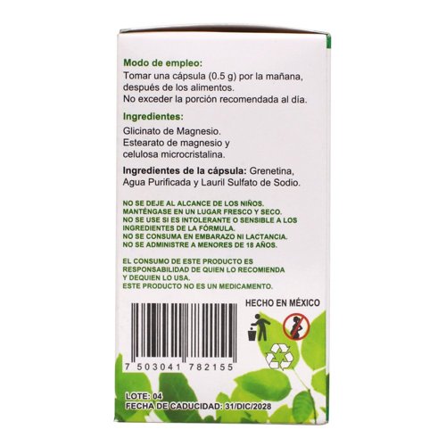 Glicinato De Magnesio 30 Cap - Imagen 3