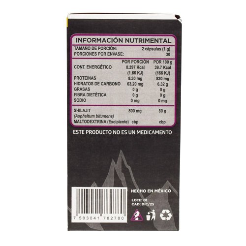 Shilajit 60 Cap - Imagen 2