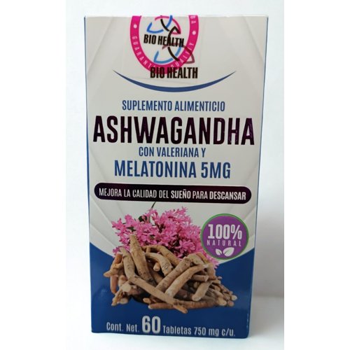 Tabletas Ashwagandha Melatonina (5mg) 750 Mg