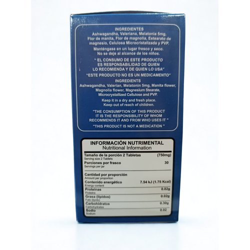 Tabletas Ashwagandha Melatonina (5mg) 750 Mg - Imagen 2